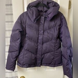 a.n.a. A new approach Purple Puffer Winter Jacket Size Petite Extra Large